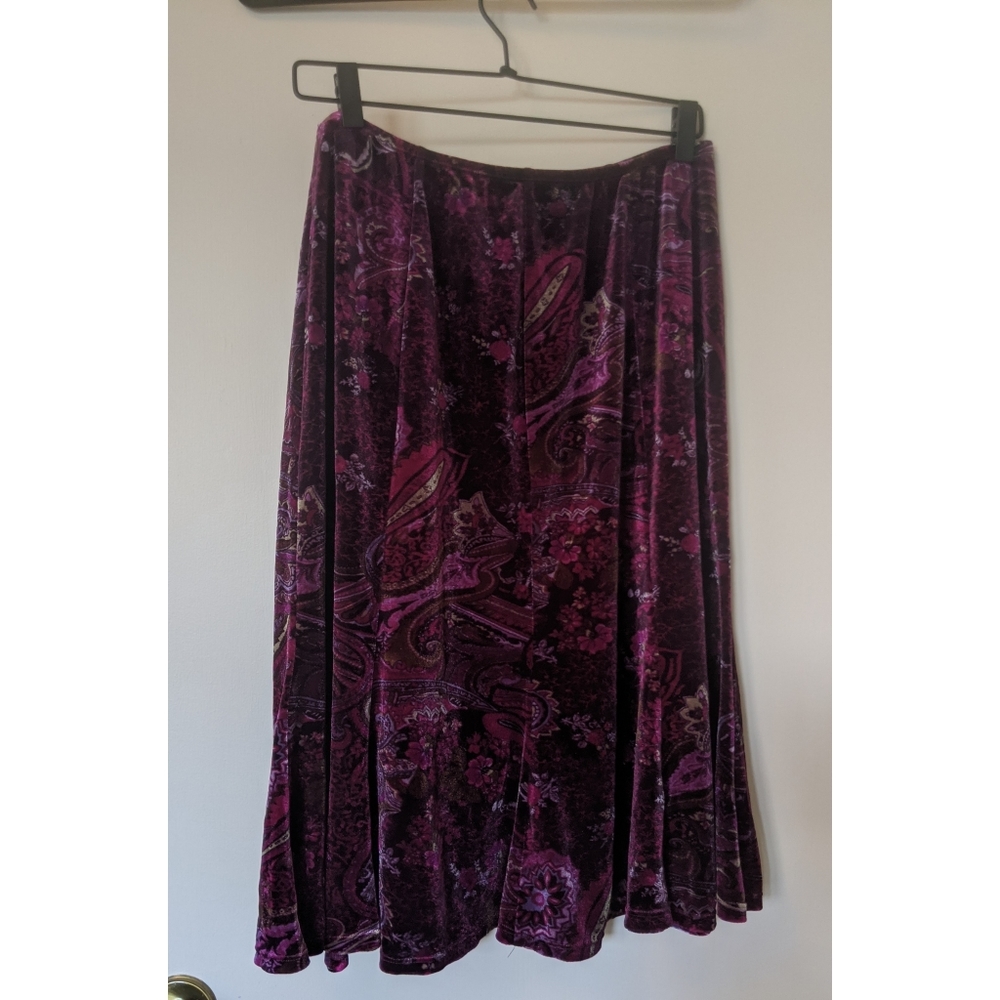 Velvet Paisley Skirt